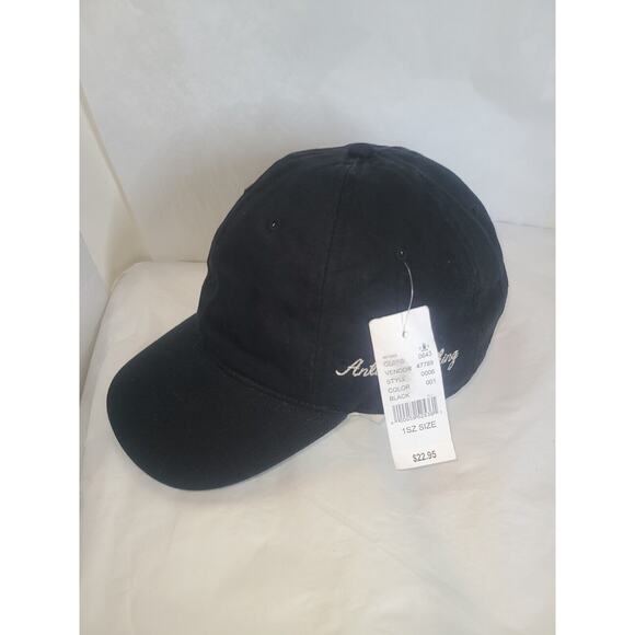 Anti-Everything Baseball hat cap new strapback adjustable NWT Solid Black PacSun - Picture 6 of 13